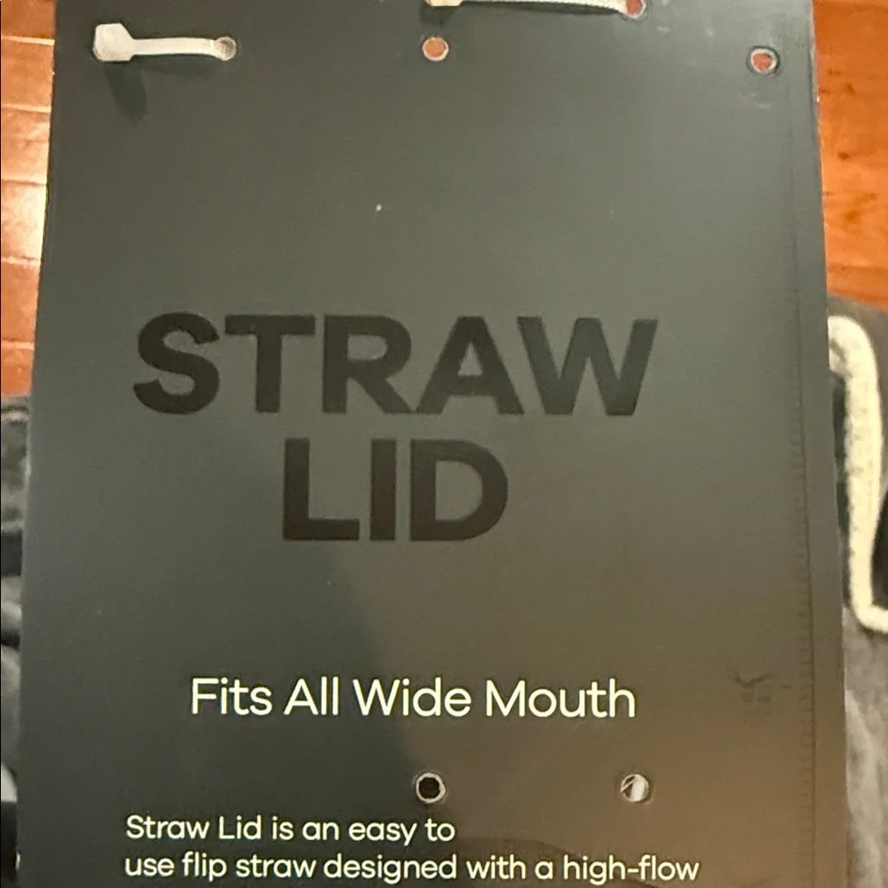 White straw lid Set
